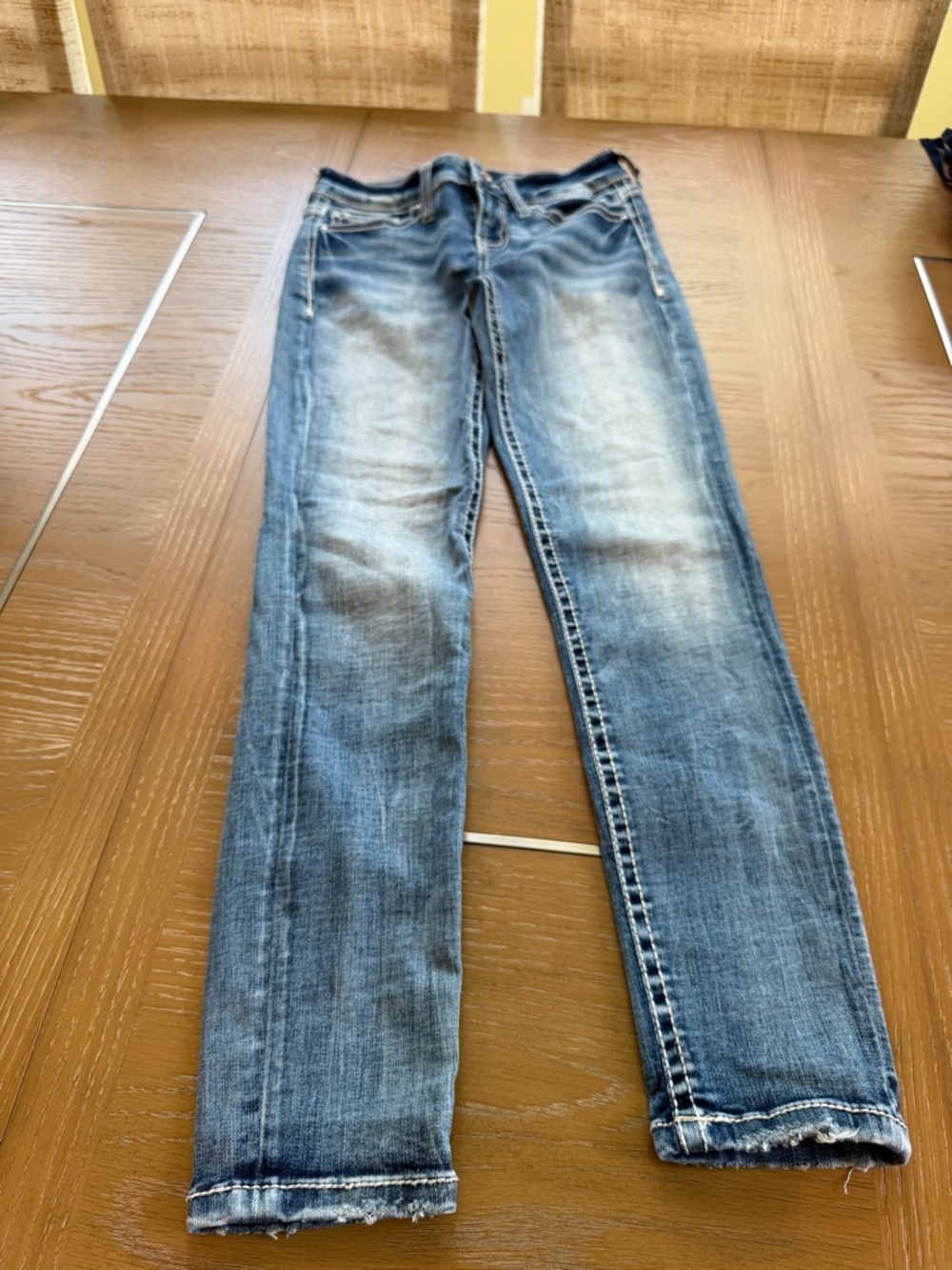 Mavi Dark Blue Denim Jeans with Contrast Stitching